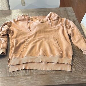 Aerie Tan Textured Hoodie